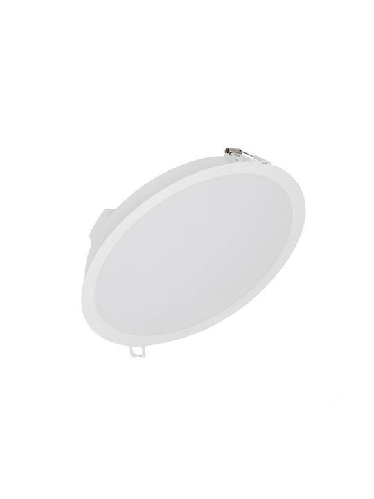 Φωτιστικό LED PL 24W 2400Lm 215mm Λευκό IP44 4000K Φυσικό Λευκό