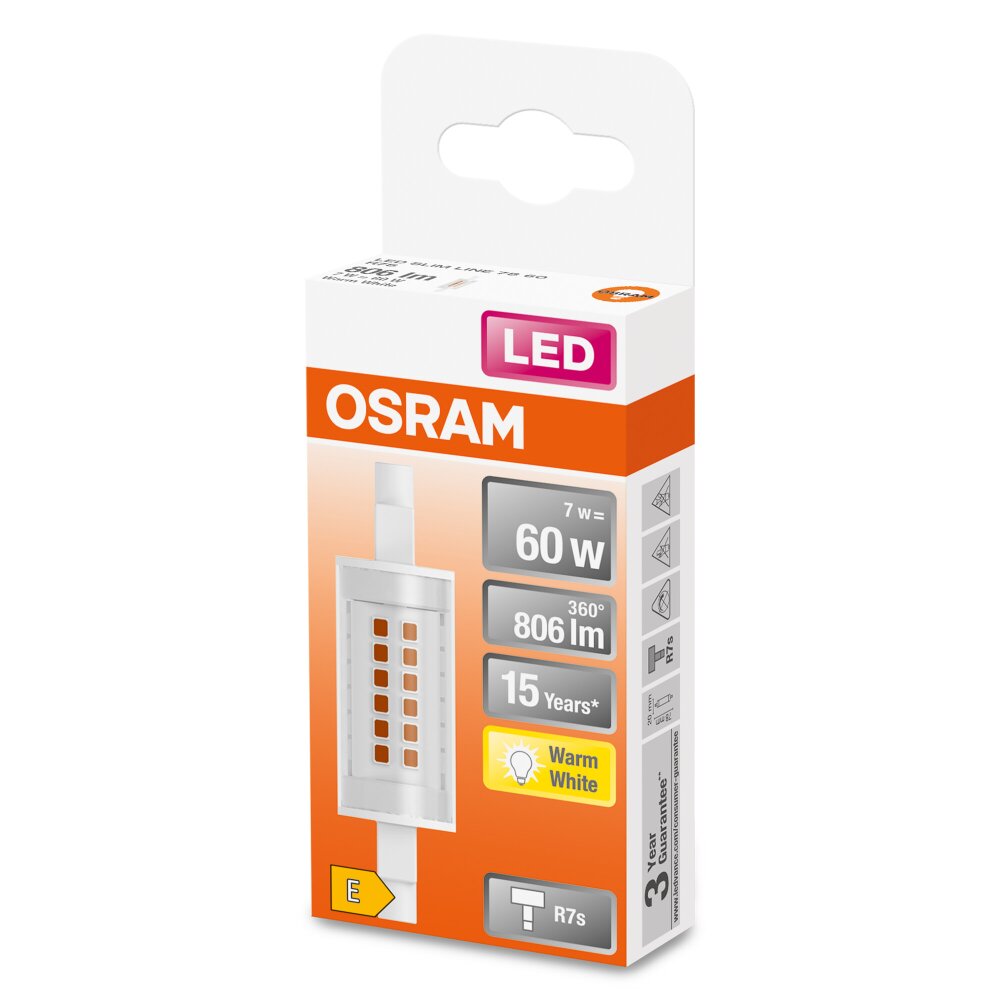ΛΑΜΠΑ LED 7W 2700K 78mm 806LM