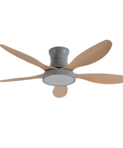 it-Lighting Denali Ανεμιστήρας Οροφής με LED 24W, DC Μοτέρ & Smart App - Γκρι/Ξύλο (102000730)