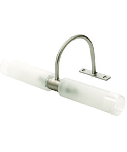 InLight Επιτοίχιο φωτιστικό από νίκελ ματ μέταλλο και αμμοβολή γυαλί 2XG9 D:31,5cm (1046-Νίκελ Ματ)