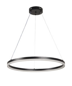 InLight Κρεμαστό φωτιστικό LED 45W 3CCT (by switch on base) D:60cm (6095-C-Black)