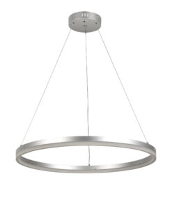 Inlight Κρεμαστό φωτιστικό LED 45W 3CCT (by switch on base) D:60cm (6095-C-Silver)