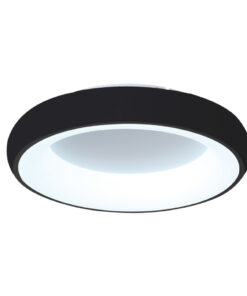 InLight Πλαφονιέρα οροφής LED 36W 3CCT (by tuya) από μαύρο και λευκό ακρυλικό D:60W (42020-A-Black)