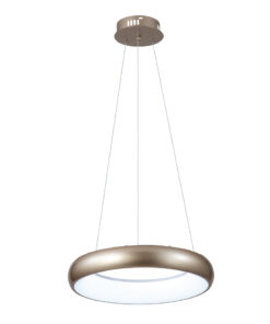 InLight Κρεμαστό φωτιστικό LED 24W 3CCT από χρυσαφί και λευκό ακρυλικό D:40cm (42024-B-Golden)