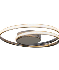 InLight Πλαφονιέρα οροφής LED 36W 3CCT από αλουμίνιο σε χρώμιο απόχρωση D:55cm (42028-CH)