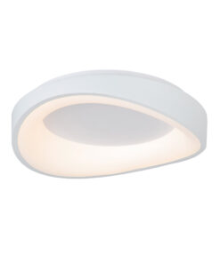 InLight Πλαφονιέρα οροφής LED 72W 3CCT (by tuya) από λευκό μέταλλο και ακρυλικό D:52cm (42033-White)