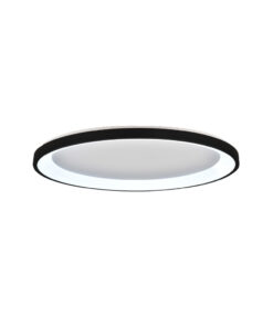 Inlight Πλαφονιέρα οροφής LED 38W 3CCT από μαύρο μέταλλο και ακρυλικό D:80x5cm (42044-A-Black)