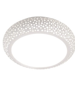 InLight Πλαφονιέρα οροφής λευκή από γύψο 4XE27 D:50cm (42155-Α)