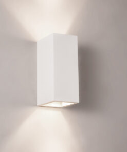 InLight Επιτοίχιο Φωτιστικό Γύψινο Λευκό GU10 (x2) – Up & Down 7,5×16 cm (43033)