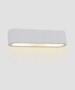 Inlight Επιτοίχιο λευκό φωτιστικό από γύψο 2XE14 D:35cm (43054-White)