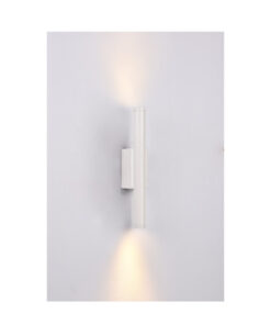 Inlight Επιτοίχιο φωτιστικό LED 2*5W 3000K σε λευκή απόχρωση απο αλουμίνιο D:30x6cm (43061-White)