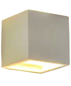 InLight Επιτοίχιο φωτιστικό λευκό από γύψο 1XG9 D:11,5cm (43414)