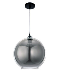 InLight Κρεμαστό φωτιστικό από φιμέ γυαλί 1XE27 D:25cm (4355-Β)