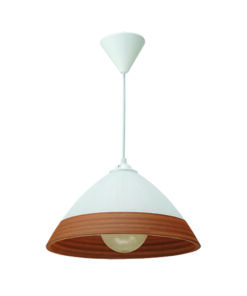 InLight Κρεμαστό φωτιστικό από καφέ γυαλί 1XE27 D:30cm (4409-Β-Καφέ)