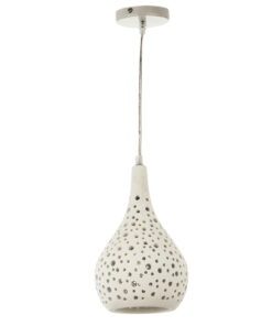 InLight Κρεμαστό φωτιστικό λευκό από γύψο 1XE27 D:16cm (4471)