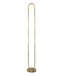 InLight Επιδαπέδιο φωτιστικό σε χρυσαφί χρώμα και λευκή οπαλίνα 1XG9 D:160cm (45016-GL)