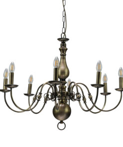 InLight Κρεμαστό φωτιστικό από οξυντέ μέταλλο 8XE14 D:83cm (5309-8)