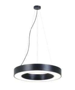 InLight Κρεμαστό φωτιστικό LED 70W 3000K σε μαύρη απόχρωση D:120cm (6041-120-BL)