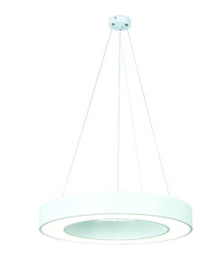 InLight Κρεμαστό φωτιστικό LED 50W 4000K σε λευκή απόχρωση D:80cm (6171-80-WH)