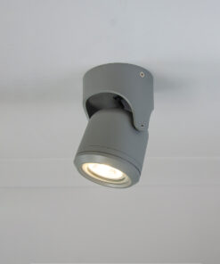 it-Lighting Crescent 1xGU10 Outdoor Spot Grey D:90x90x130mm (80206034)