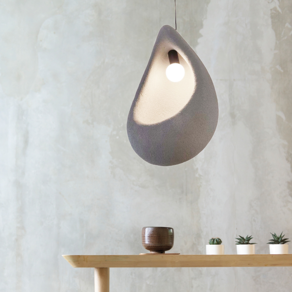 Inlight Κρεμαστό φωτιστικό από Fiberglass 1XE27 D:30cm (4054) - Image 3
