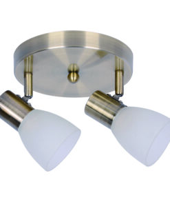 InLight Επιτοίχιο σποτ από μέταλλο σε οξυντέ απόχρωση 2XE14 D:20cm (9064-2Φ-Οξυντέ)