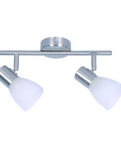 InLight Επιτοίχιο σποτ από μέταλλο σε νίκελ ματ απόχρωση 2XE14 D:30cm (9065-2Φ-Νίκελ Ματ)