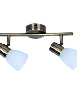 InLight Επιτοίχιο σποτ από μέταλλο σε οξυντέ απόχρωση 2XE14 D:30cm (9065-2Φ-Οξυντέ)