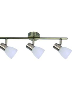 InLight Επιτοίχιο σποτ από μέταλλο σε οξυντέ απόχρωση 3xE14 D:60cm (9065-3Φ-Οξυντέ)