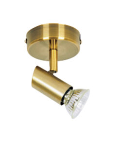 InLight Επιτοίχιο σποτ από μέταλλο σε οξυντέ απόχρωση 1XGU10 D:8cm (9075-1Φ-Οξυντέ)