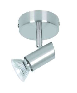 InLight Επιτοίχιο σποτ από μέταλλο σε νίκελ ματ απόχρωση 1XGU10 D:8cm (9075-1Φ-Νίκελ Ματ)