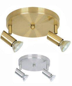 InLight Επιτοίχιο σποτ από μέταλλο σε οξυντέ απόχρωση 2XGU10 D:17cm (9075-2Φ-Οξυντέ)