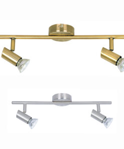 InLight Επιτοίχιο σποτ από μέταλλο σε οξυντέ απόχρωση 2XGU10 D:40cm (9076-2Φ-Οξυντέ)