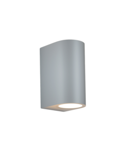 it-Lighting Michigan 2xGU10 Outdoor Up-Down Wall Lamp Grey D14.7cmx9cm (80200134)