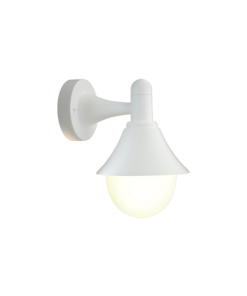 it-Lighting Rabun 1xE27 Outdoor Wall Lamp White D:24.5cmx23.5cm (80202524)