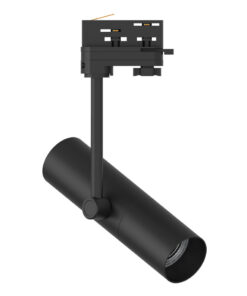 InLight Σποτ τριφασικής ράγας σε μαύρη απόχρωση 1XGU10 D:5,4cmX30cm (T01100-BL)