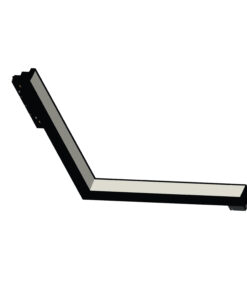 InLight Γραμμικό φωτιστικό γωνία LED 24W 3000K για μαγνητική ράγα σε μαύρη απόχρωση D:30cmX30cm (T05801-BL)