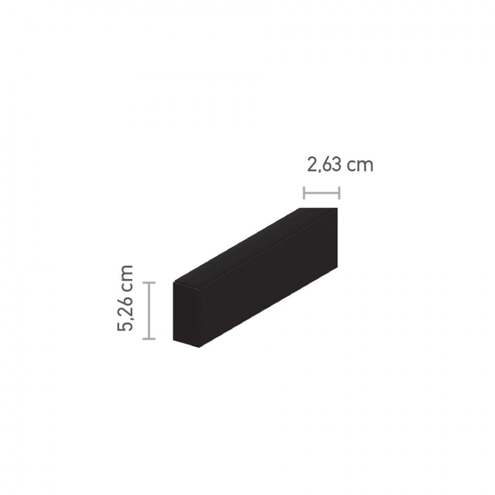 Inlight Μαγνητική ράγα μαύρη 3 μέτρων (TR005-3-Black) - Image 2