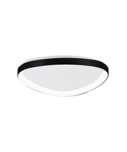 Inlight Πλαφονιέρα οροφής LED 25W 3CCT από μαύρο μέταλλο και ακρυλικό D:61,5x5cm (42043-Black)