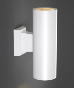 it-Lighting Winnipeg 2xΕ27 Outdoor Up-Down Wall Lamp White D:15.3cmx26cm (80203424)