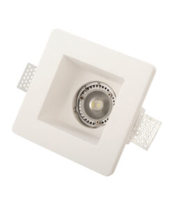 InLight Χωνευτό σποτ λευκό από γύψο 1XGU10 D:12cm (Χ0001)
