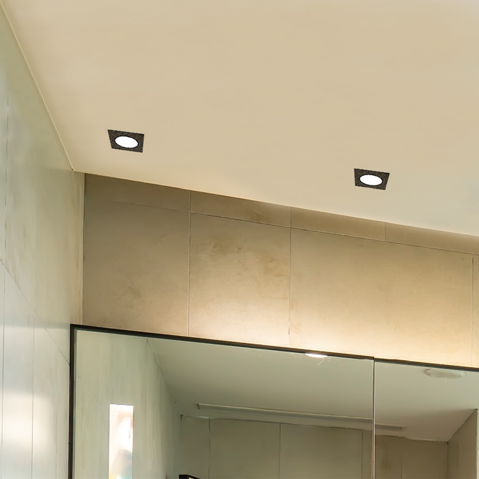 InLight Χωνευτό σποτ από χρώμιο μέταλλο 1XGU10 IP44 D:8cm (Χ0009-CH) - Image 3