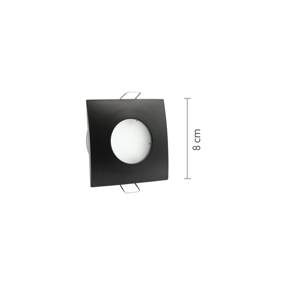 InLight Χωνευτό σποτ από χρώμιο μέταλλο 1XGU10 IP44 D:8cm (Χ0009-CH) - Image 2