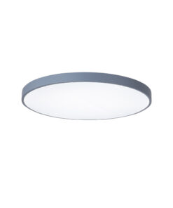 InLight Πλαφονιέρα οροφής LED 28W 3CCT (by switch on base) από γκρι μέταλλο και ακρυλικό D:40cm (42035-C-Gray)