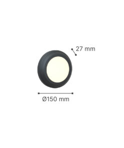Alternative view of it-Lighting Jocassee LED 3.5W 3CCT Outdoor Wall Lamp White D:15cmx2.7cm (80201420)