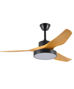 it-Lighting Nitinat Ανεμιστήρας Οροφής με LED 25W, DC Μοτέρ & Smart App - Μαύρο/Ξύλο (102000220)