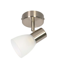 InLight Επιτοίχιο σποτ από μέταλλο σε οξυντέ απόχρωση 1XE14 D:8cm (9064-1Φ-Οξυντέ)