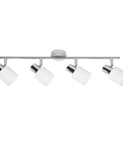 InLight Επιτοίχιο σποτ από μέταλλο σε χρώμιο απόχρωση 4XE14 D:62cm (9079-4Φ-Χρώμιο)