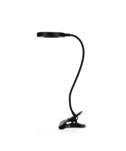 InLight Φωτιστικό LED 7W 3CCT (by switch) με κλίπ σε μαύρο χρώμα D:38cm (3044-BL)