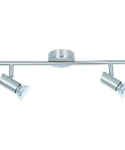 InLight Επιτοίχιο σποτ από μέταλλο σε νίκελ ματ απόχρωση 2XGU10 D:40cm (9076-2Φ-Νίκελ Ματ)